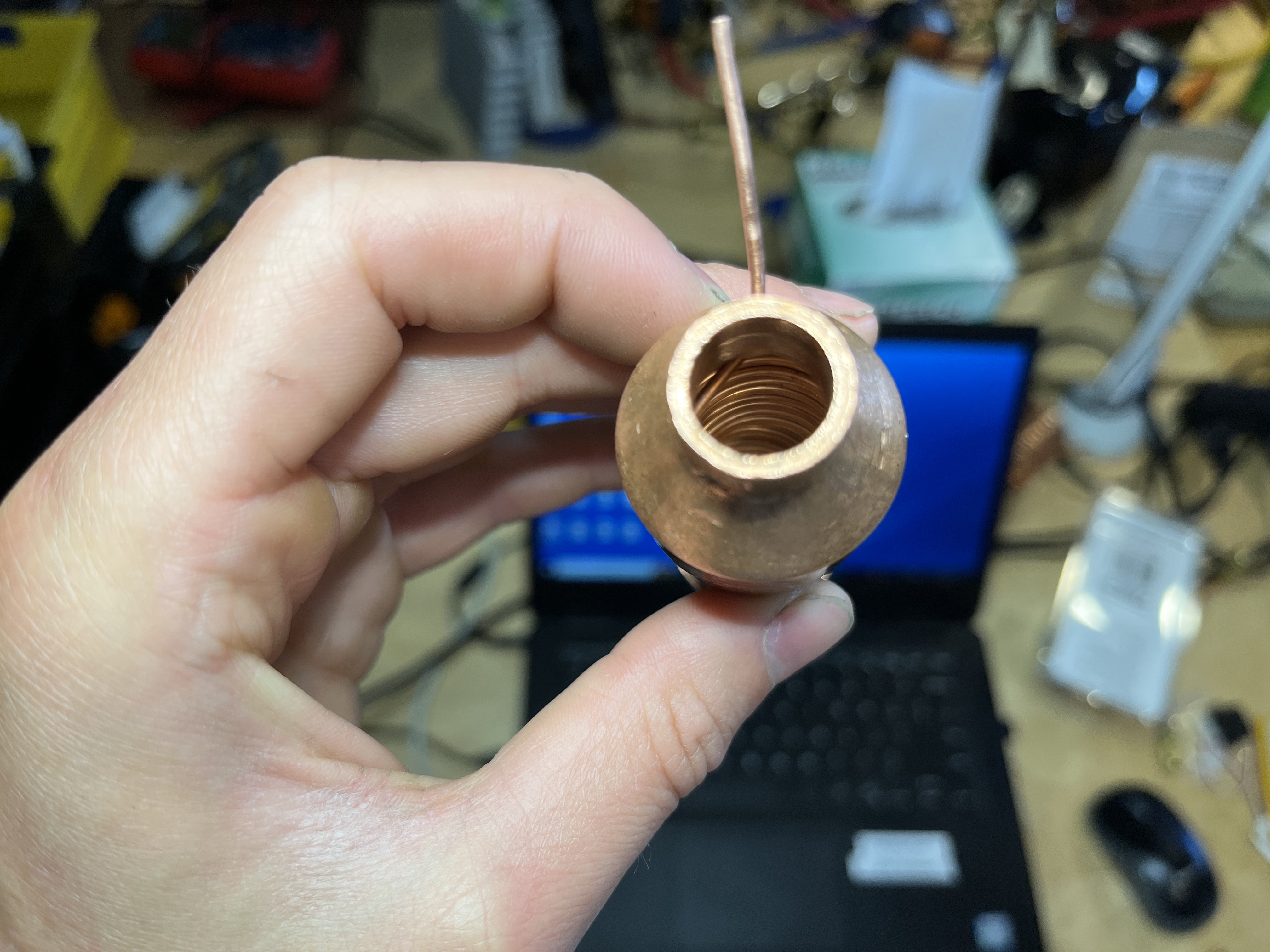 Interior of my recuperator design