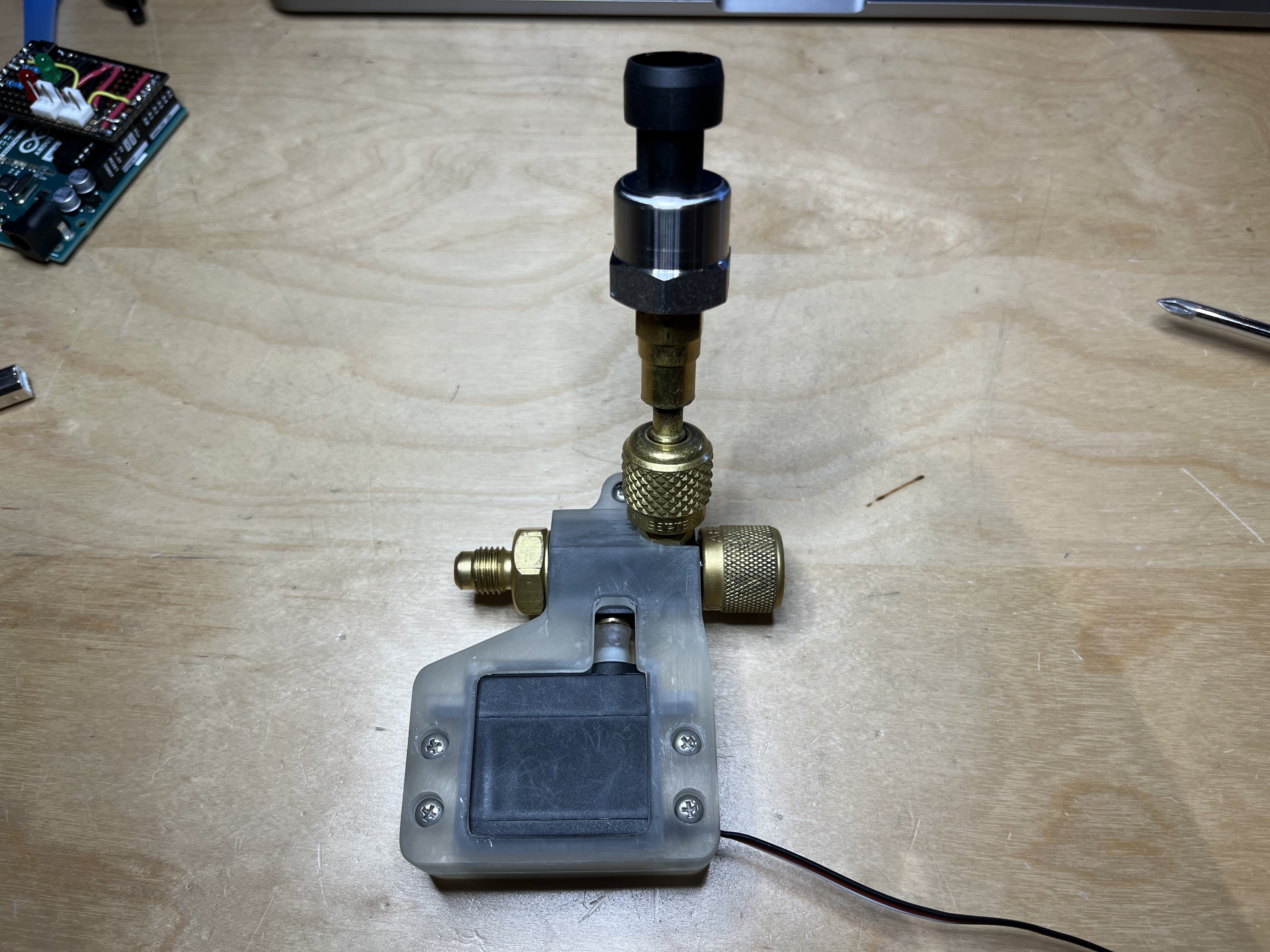 The electronic throttling controller (ETC) servo, valve, and pressure transducer
