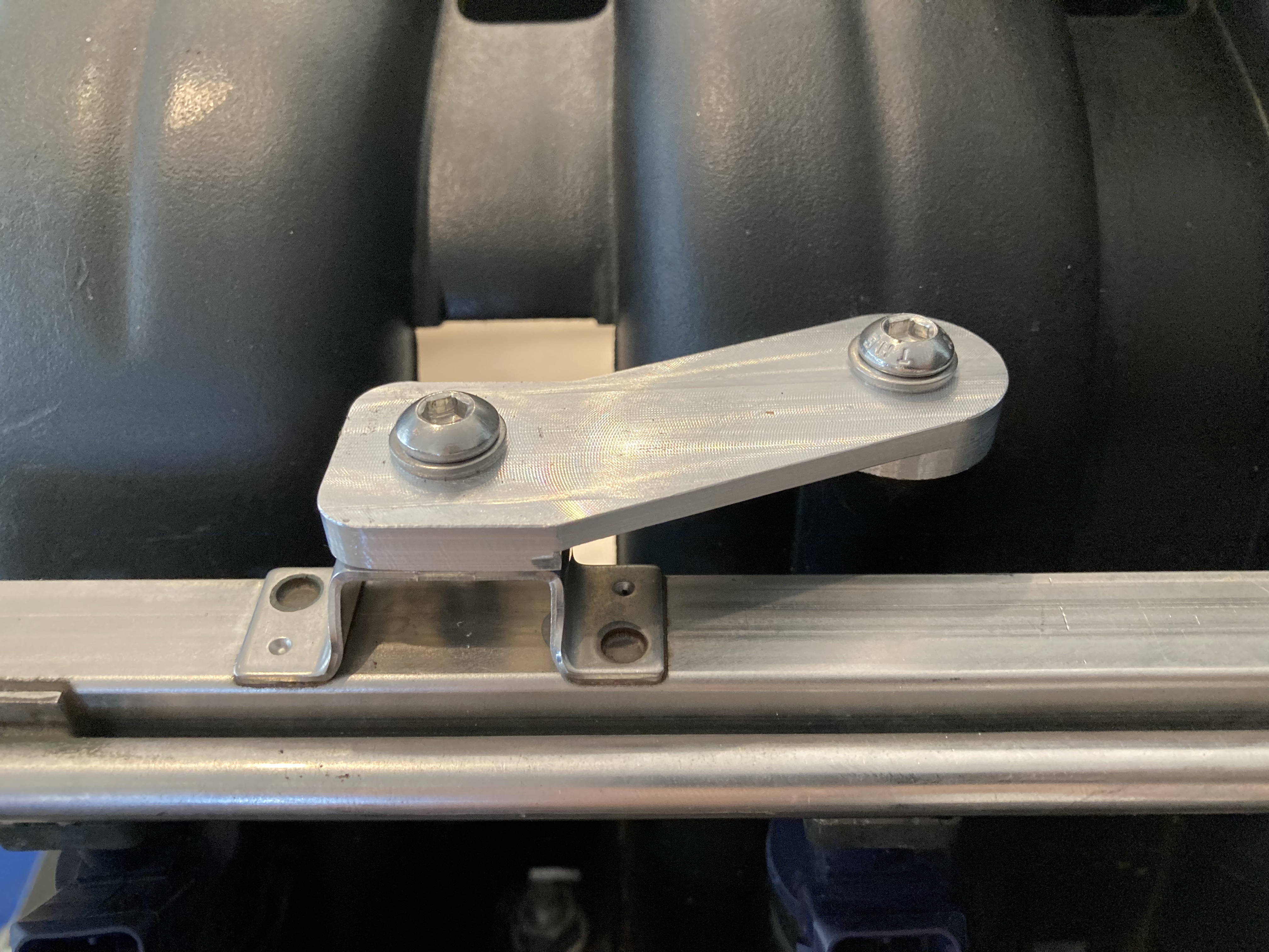 Custom machined fuel rail adapter components