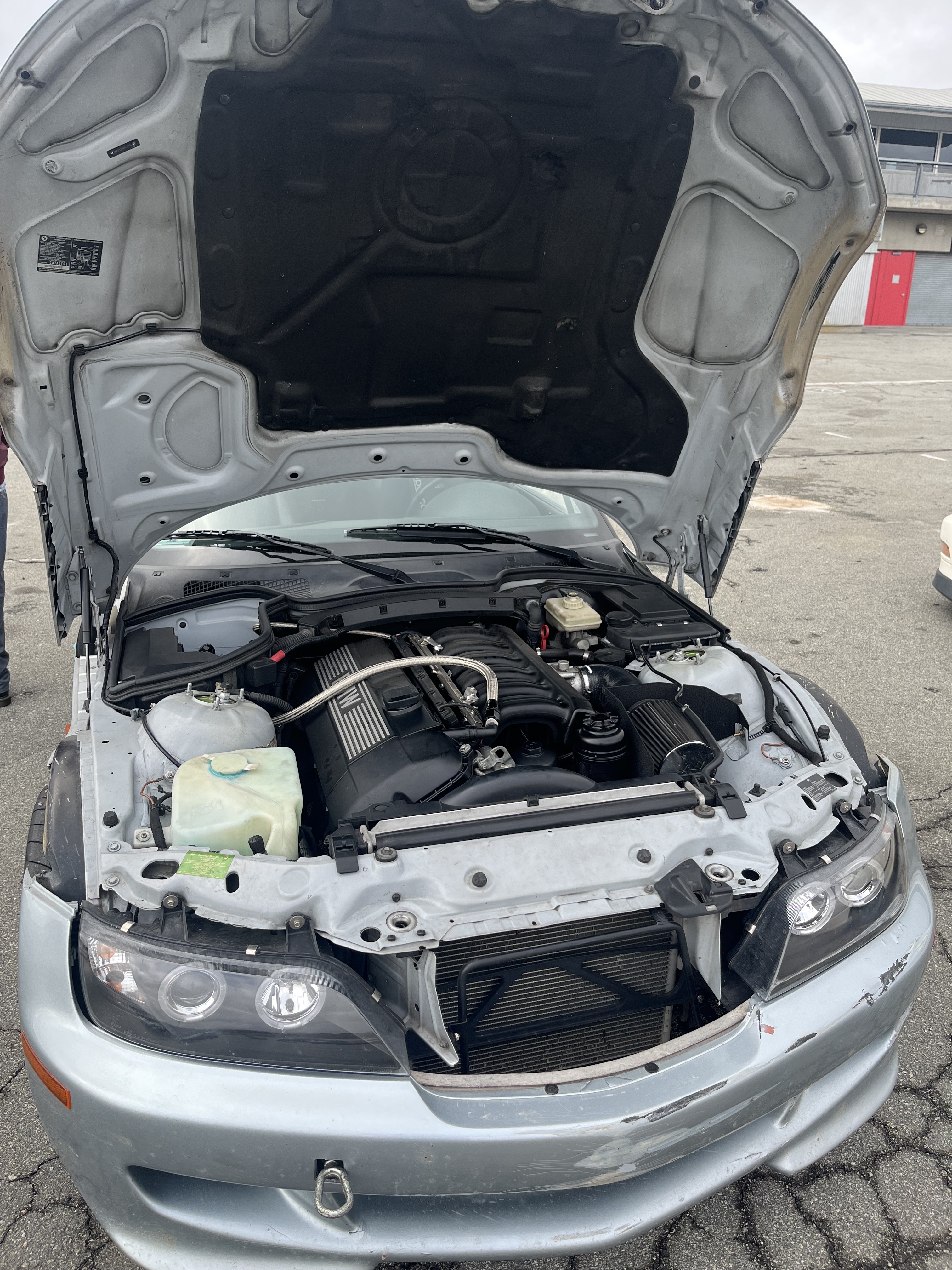 Engine locked up in the pits, Laguna Seca, CA